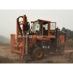 Wheeled Highway Guardrail Drilling Pile Driver